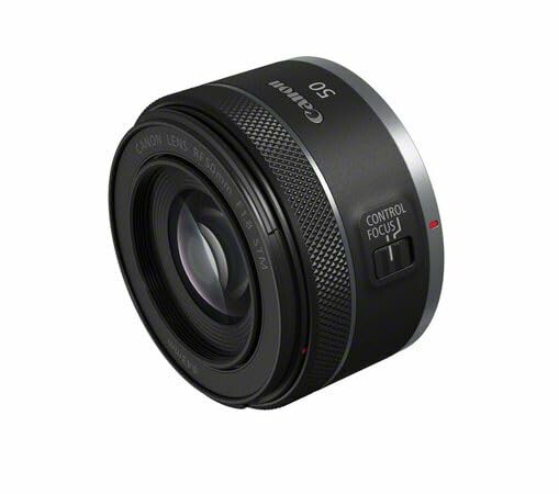 Canon 50mm camera lens with control focus switch