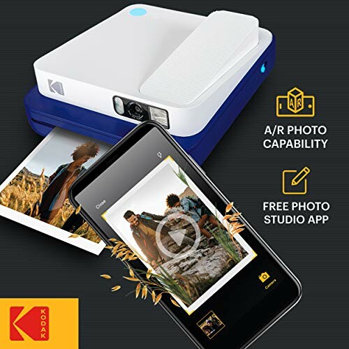 Kodak photo printer with smartphone and printed photo