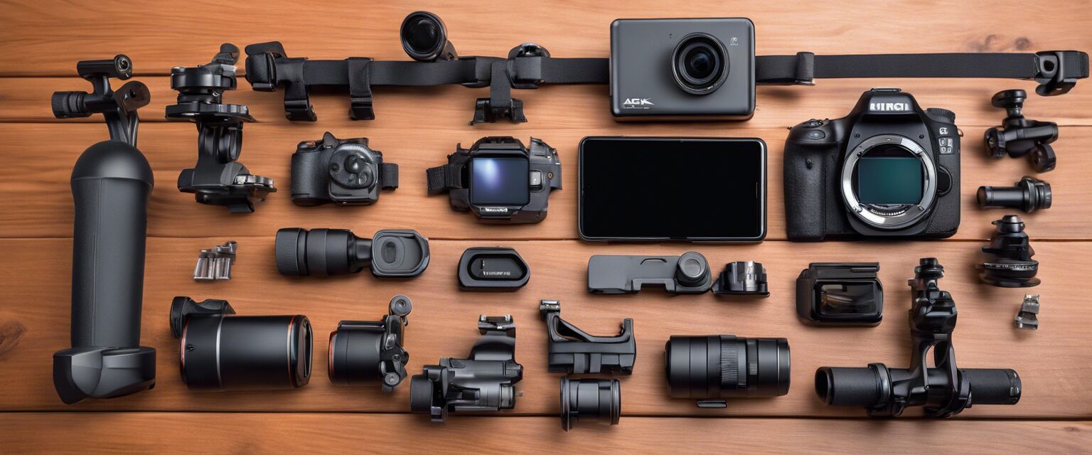 Variety of action camera mounts