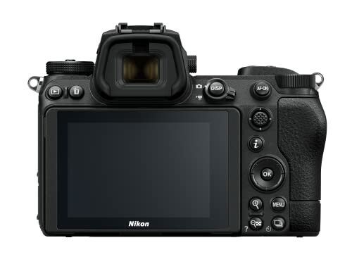 Rear view of Nikon camera with display and controls