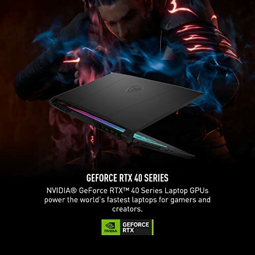 NVIDIA GeForce RTX 40 series laptop for gamers and creators.