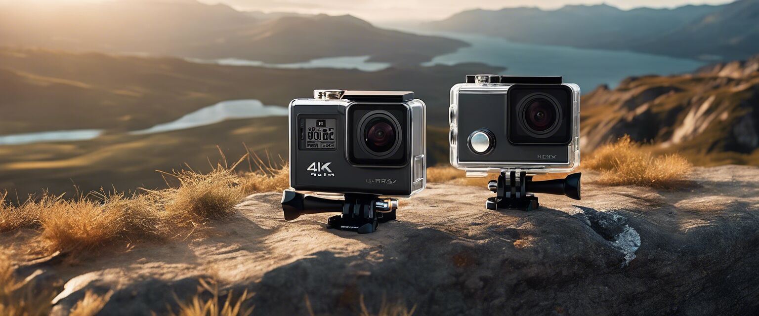 Premium action camera showcasing sleek design